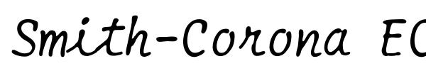 Smith-Corona EC1100 font preview